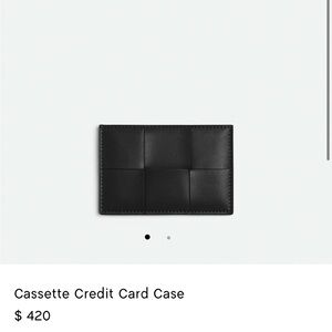 Black Cassette Credit Card Case